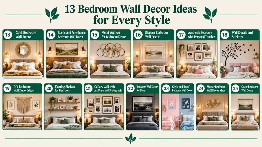 13 Bedroom Wall Decor Ideas for Every Style