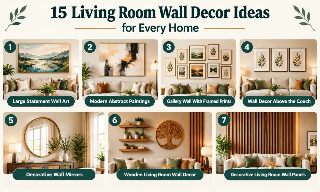15 Living Room Wall Decor Ideas for Every Home