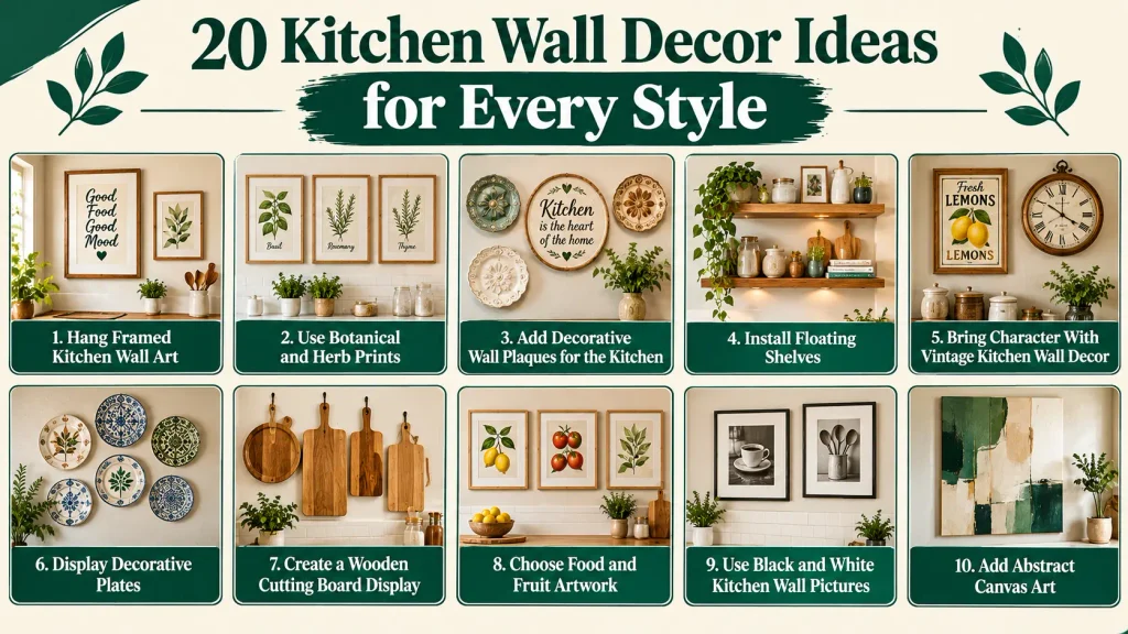 20 Kitchen Wall Decor Ideas for Every Style