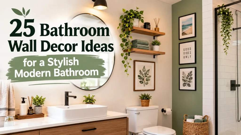 25 Bathroom Wall Decor Ideas for a Stylish Modern Bathroom