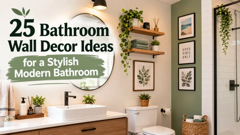 25 Bathroom Wall Decor Ideas for a Stylish Modern Bathroom