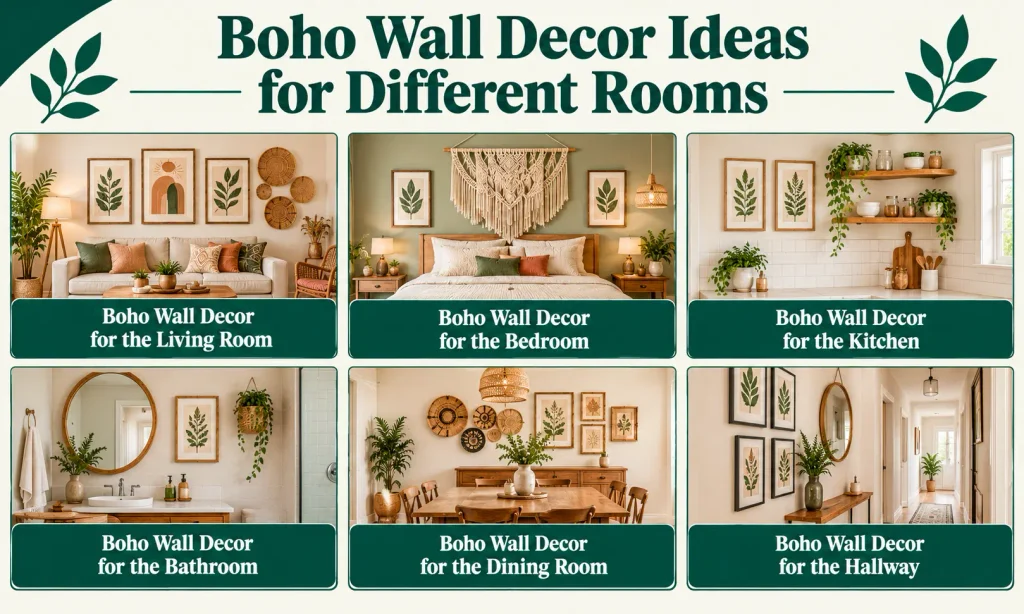 Boho Wall Decor Ideas for Different Rooms