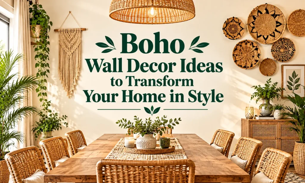 Boho Wall Decor Ideas to Transform Your Home in Style