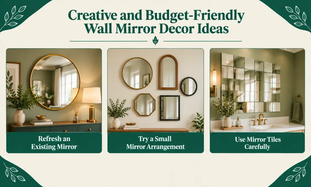 Creative and Budget-Friendly Wall Mirror Decor Ideas