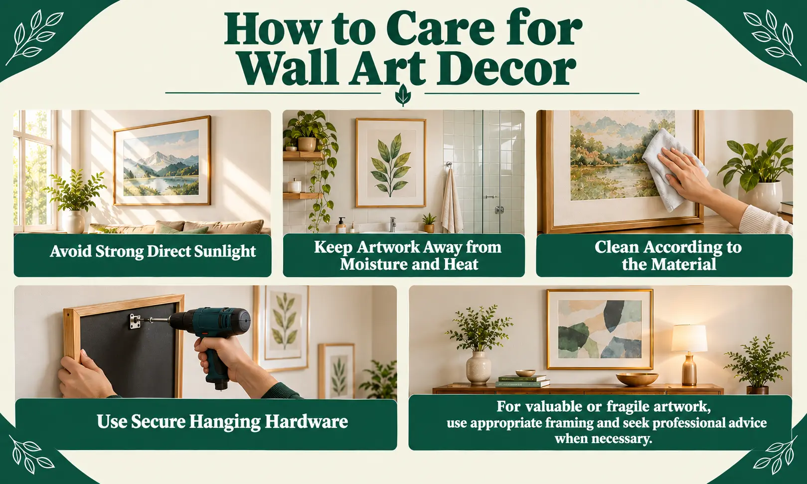 How to Care for Wall Art Decor