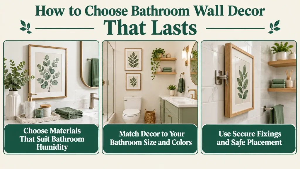 How to Choose Bathroom Wall Decor That Lasts