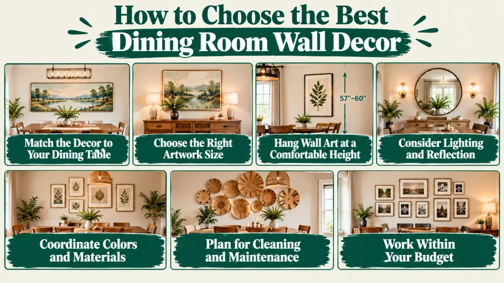 How to Choose the Best Dining Room Wall Decor
