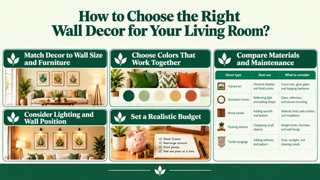 How to Choose the Right Wall Decor for Your Living Room