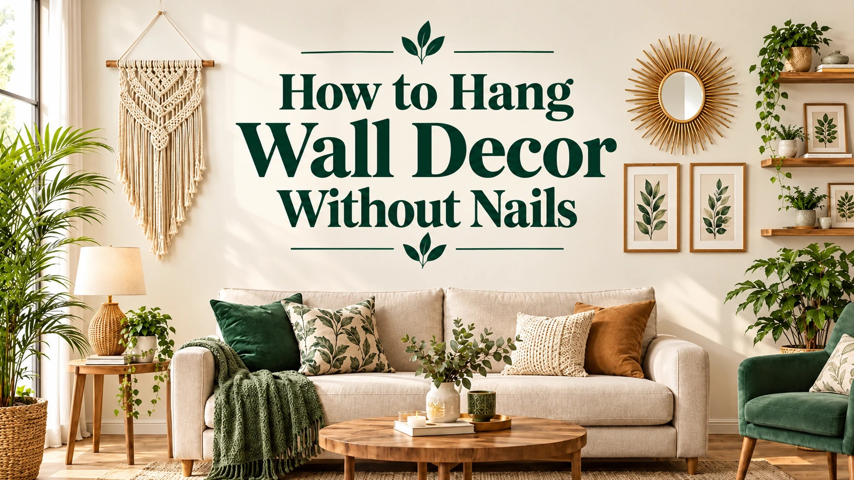 How to Hang Wall Decor Without Nails