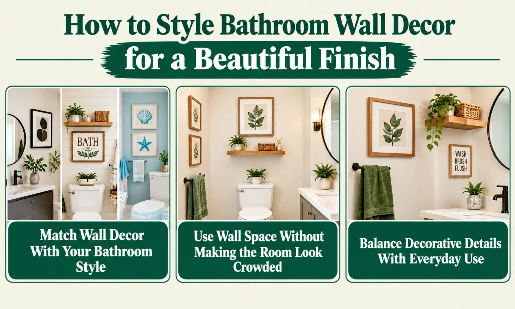 How to Style Bathroom Wall Decor for a Beautiful Finish