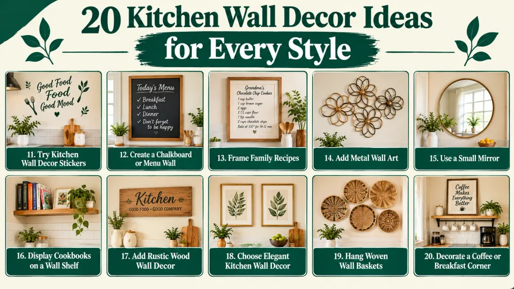 Kitchen Wall Decor Ideas for Every Style
