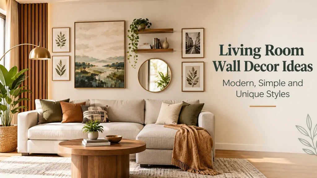 Living Room Wall Decor Ideas Modern, Simple and Unique Styles