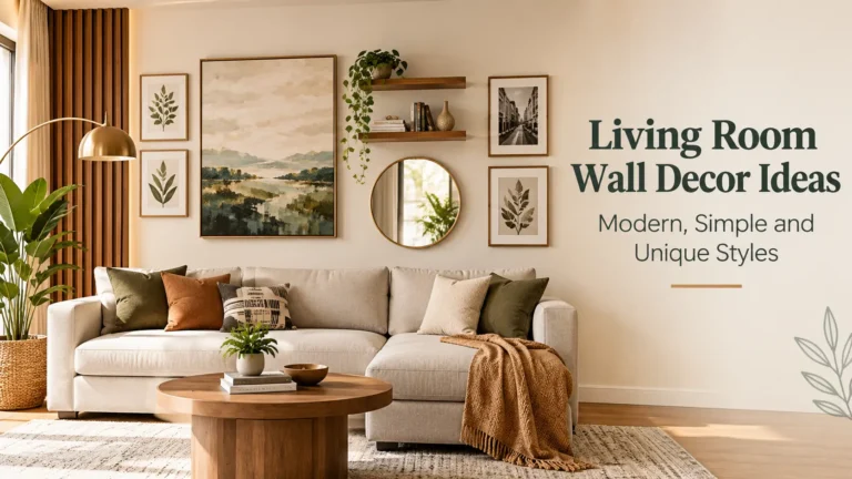 Living Room Wall Decor Ideas Modern, Simple and Unique Styles