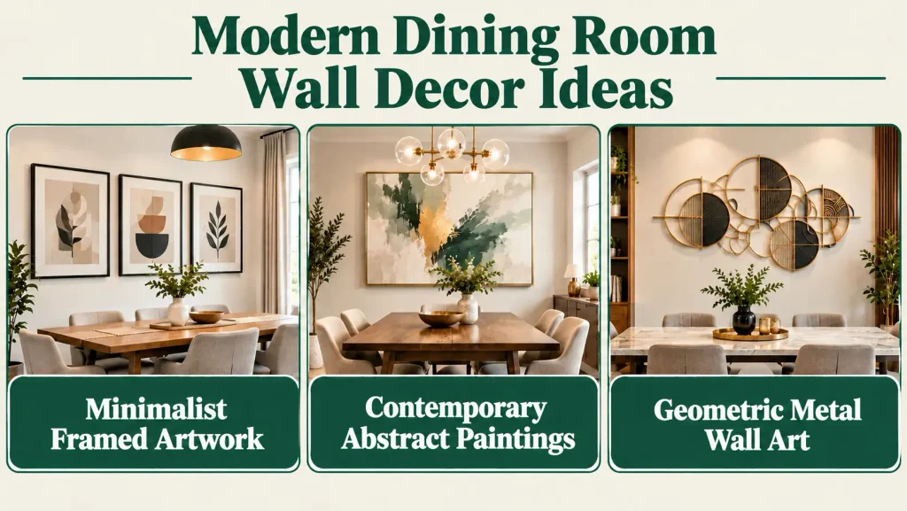 Modern Dining Room Wall Decor Ideas