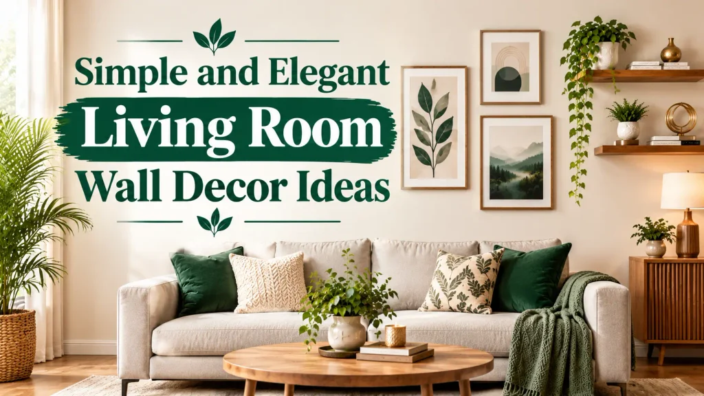 Simple and Elegant Living Room Wall Decor Ideas